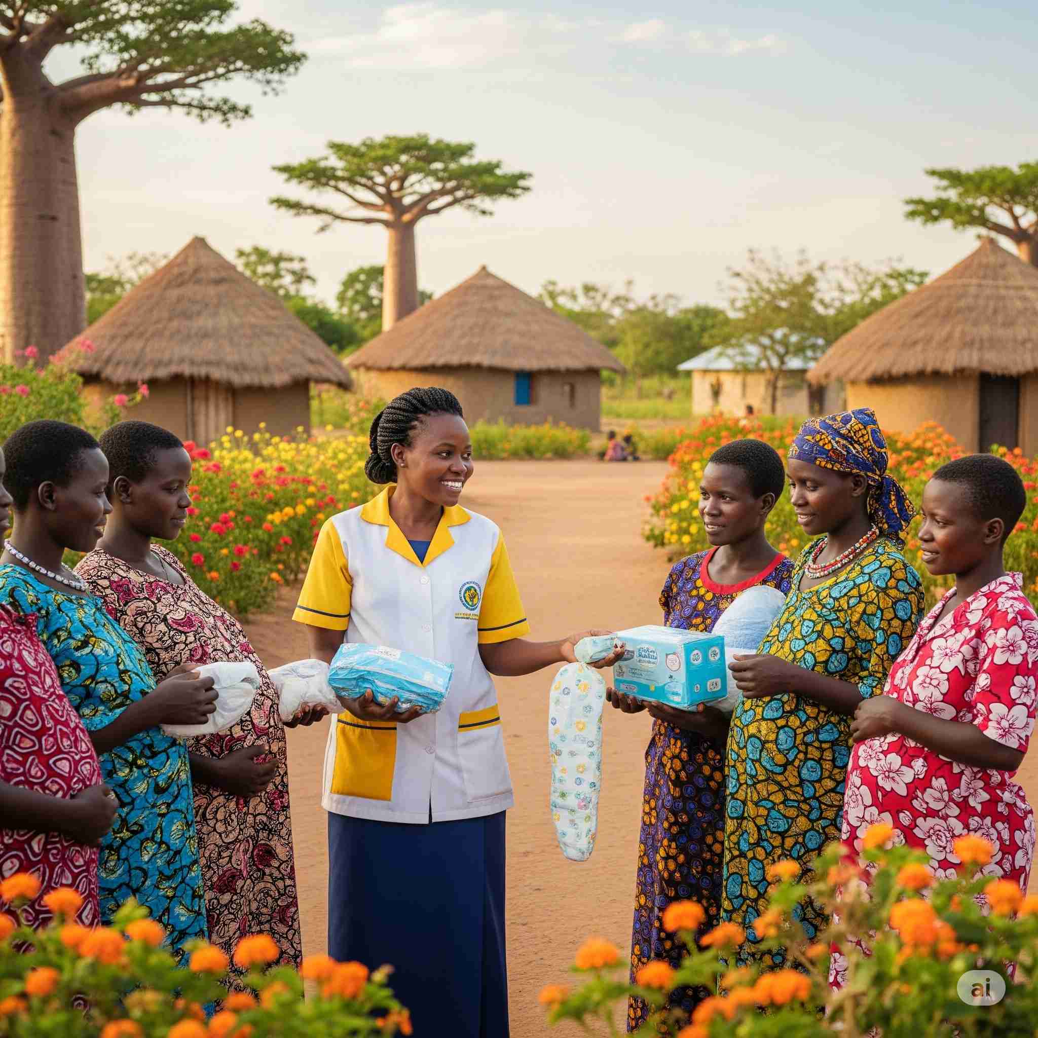Community Health Worker Distributing Birth Kits